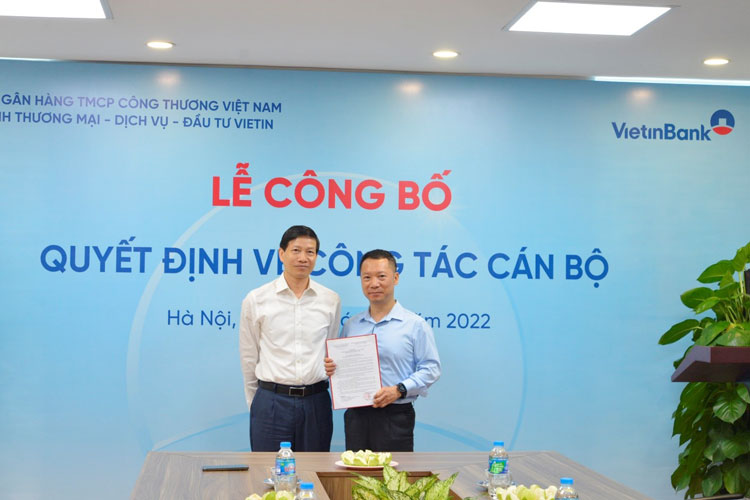Công bố quyết định về công tác cán bộ tại Công ty TNHH Thương mại - Dịch vụ - Đầu tư Vietin