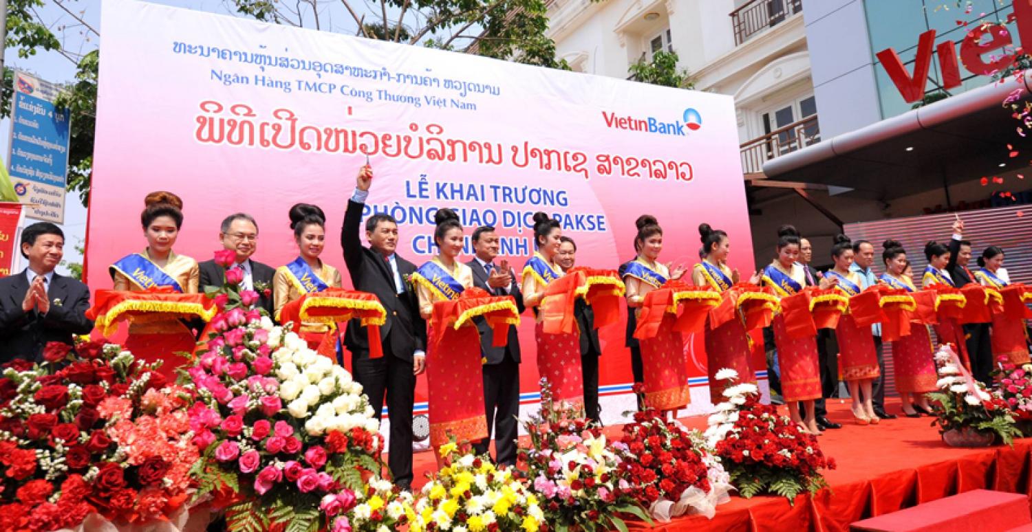 Lễ Khai trương chi nhánh VietinBank tại Vientiane – Cộng hòa Dân chủ Nhân dân Lào tháng 2.2012